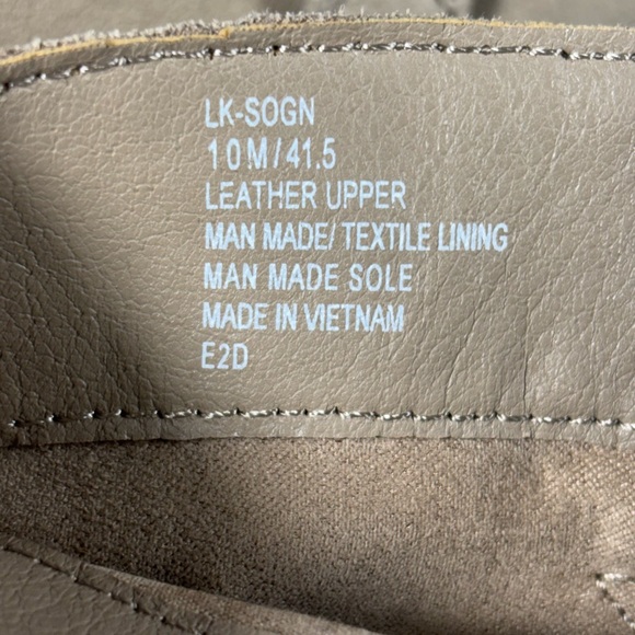 Lucky Brand Sogn Western Tan Suede Ankle‎ Boot Silver Buckle Detail Size 10 Boho - Picture 7 of 7